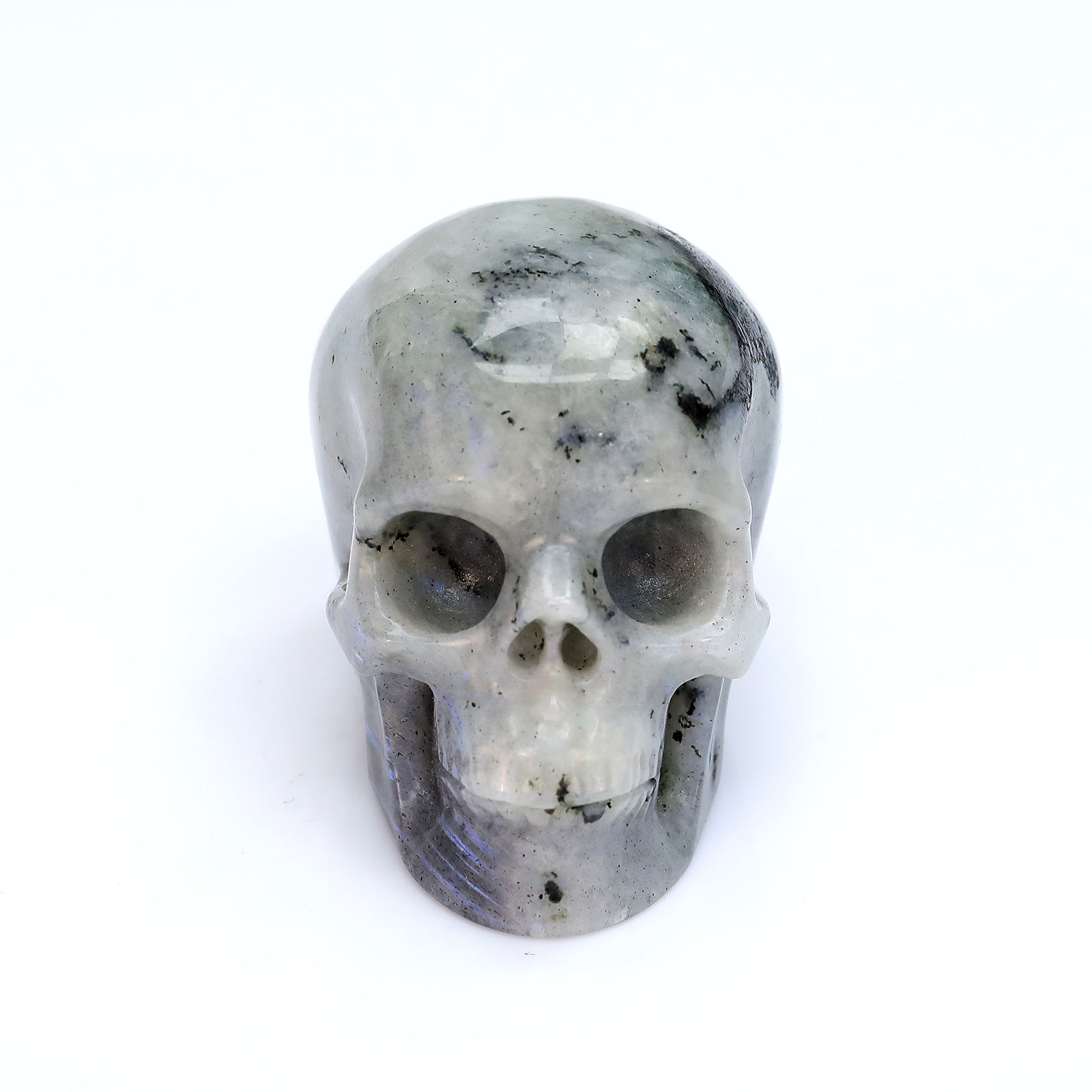 labradorite cystal skull  side