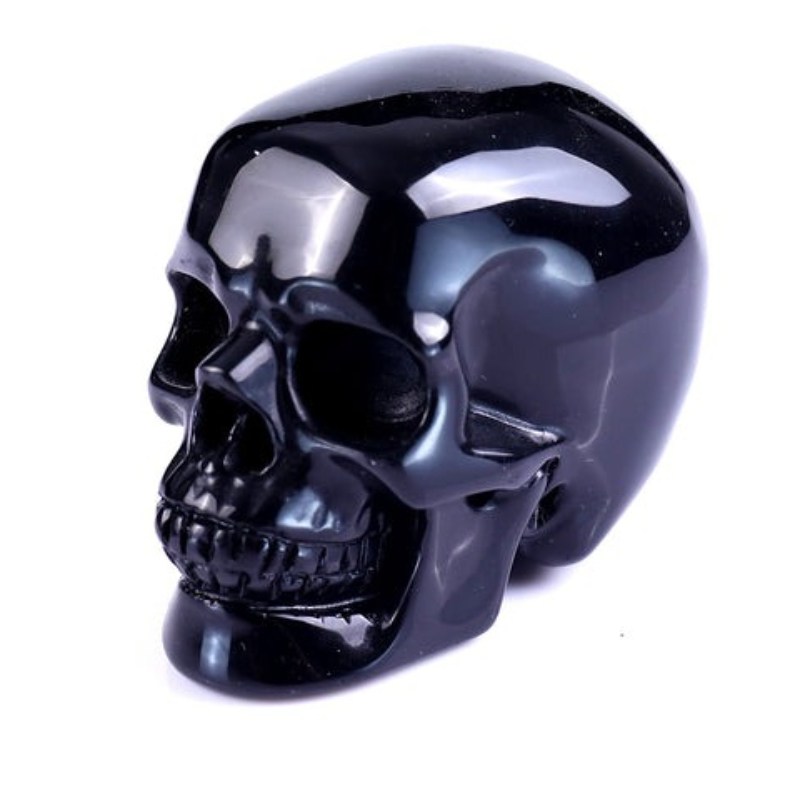 Wholesale Natural Obsidian Skull Carved Crystal Skull Sculpture