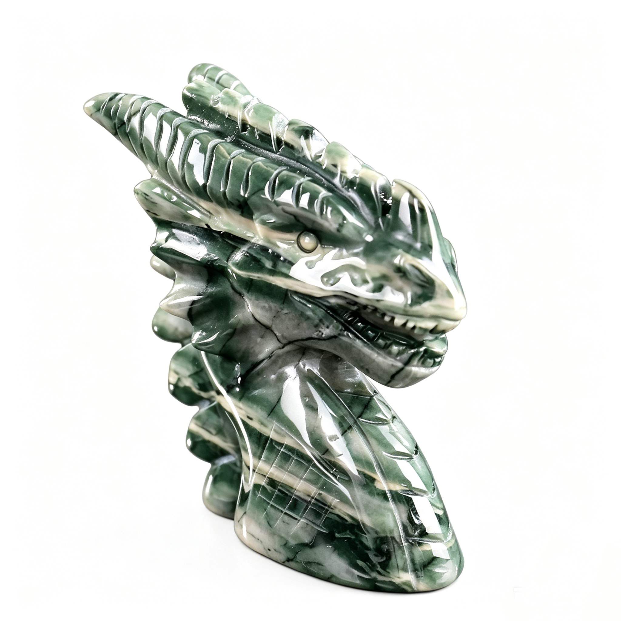 High Quality Nine Dragon Jade Pterosaur Carving