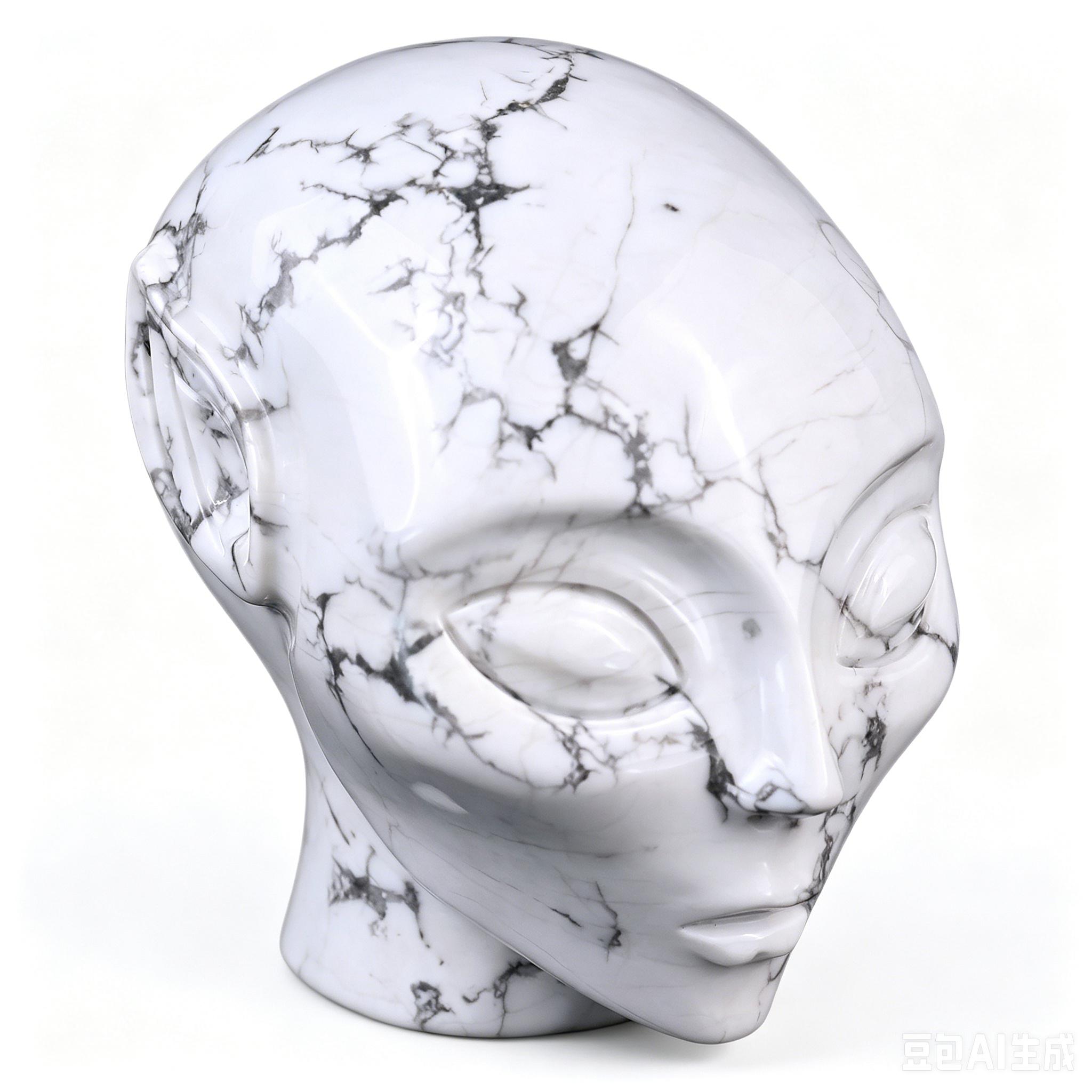 Wholesale Howlite Alien Head