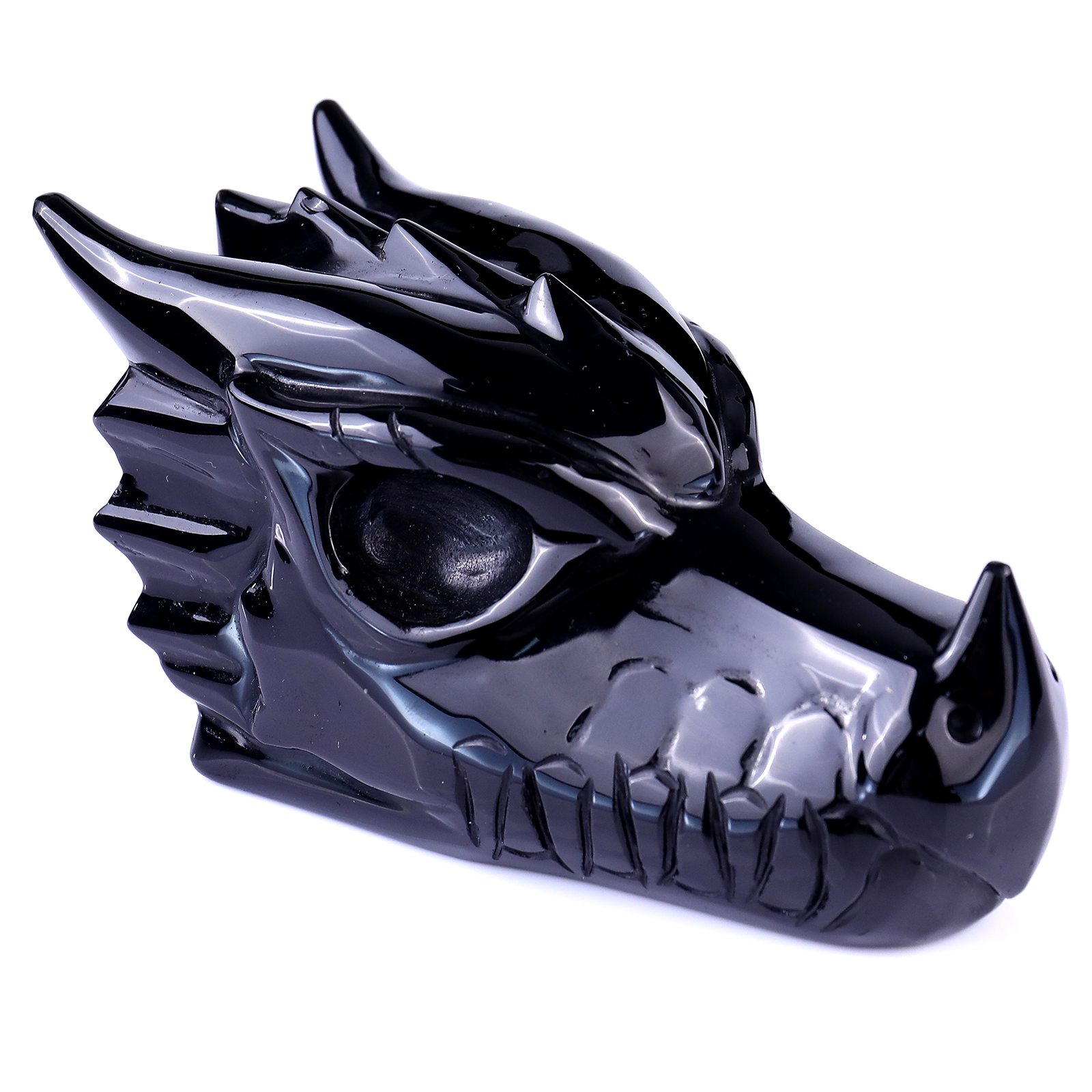 Wholesale Black Obsidian Dragon Skull