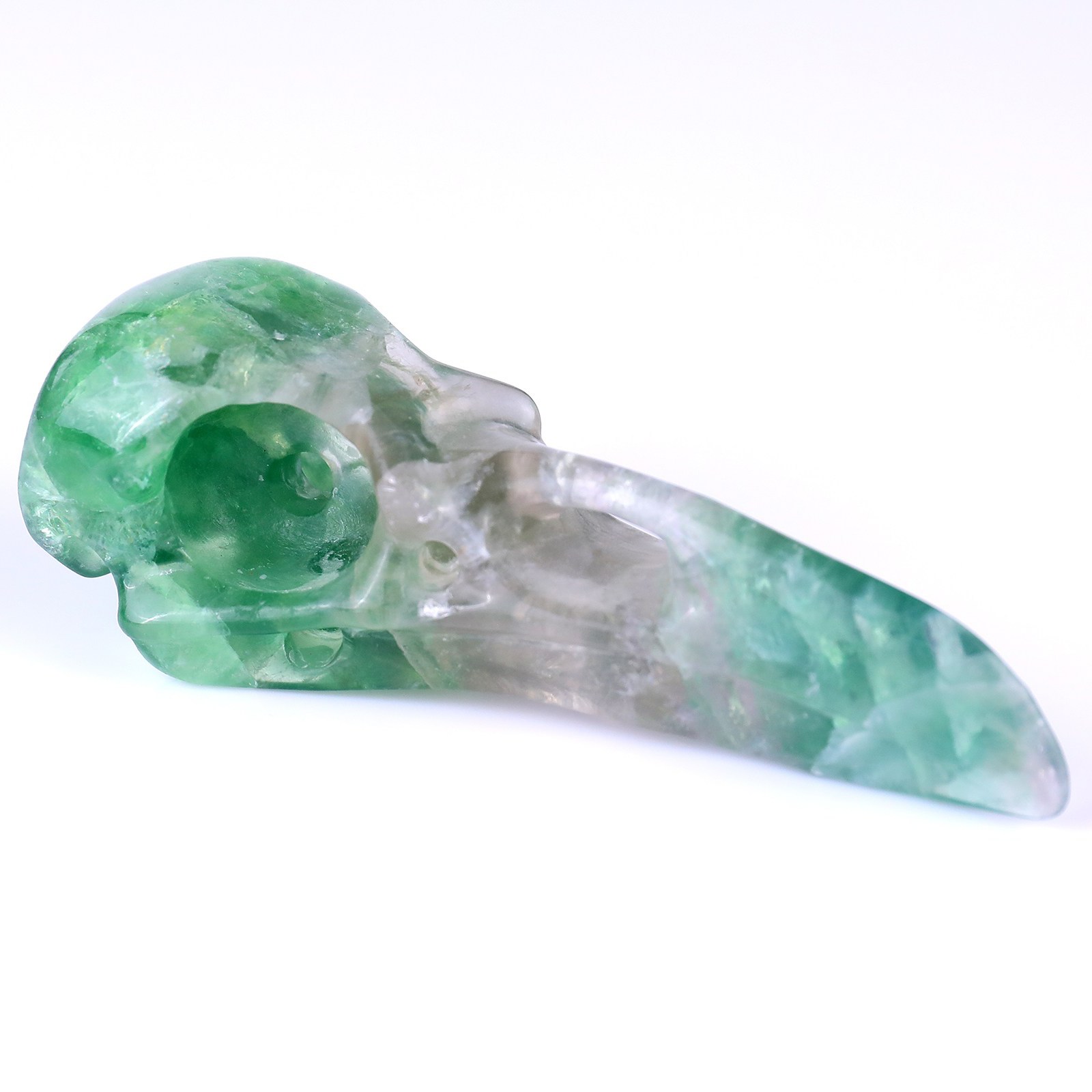 Wholesale Green Fluorite Raven Skull