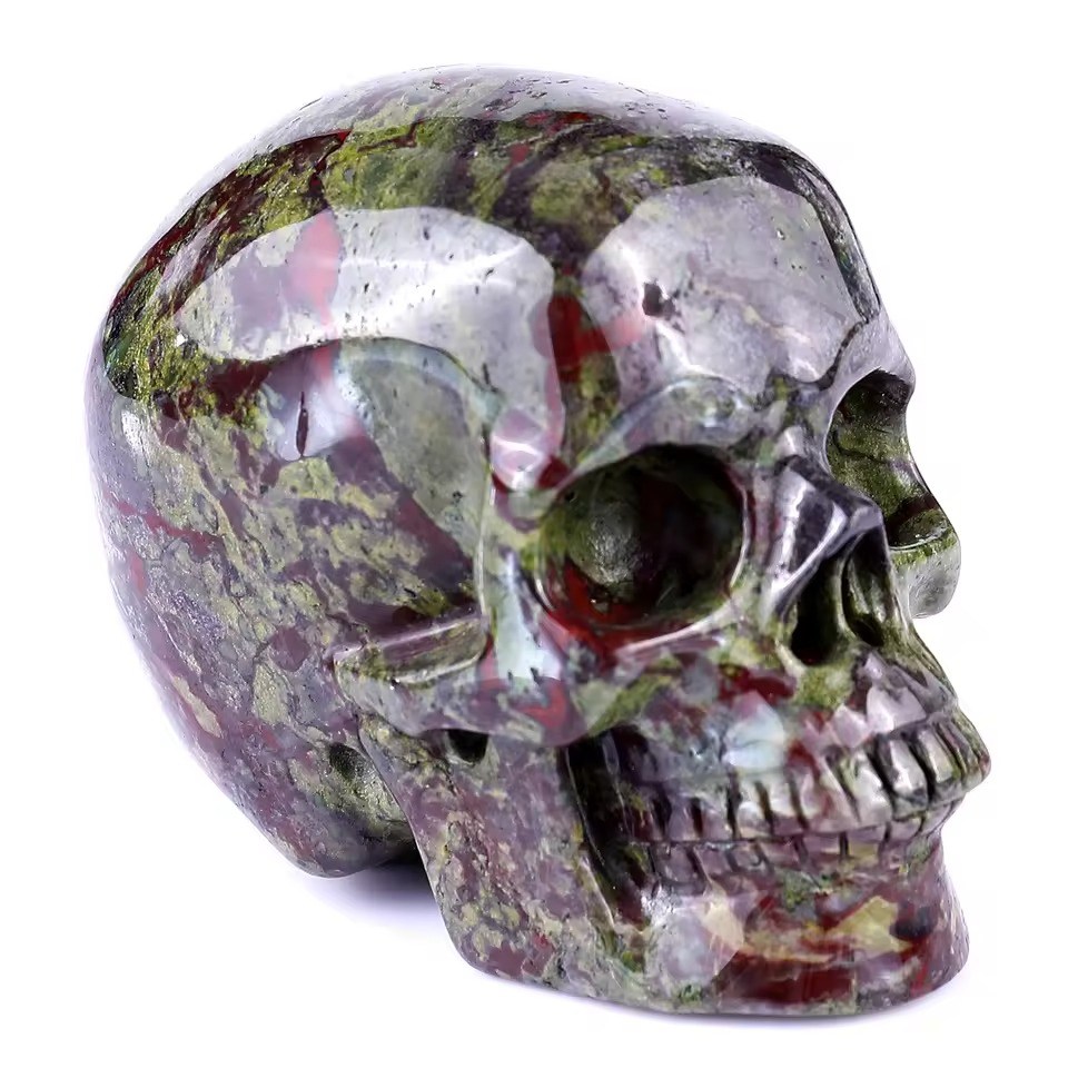 Wholesale Dragon Blood Jasper Human Skull