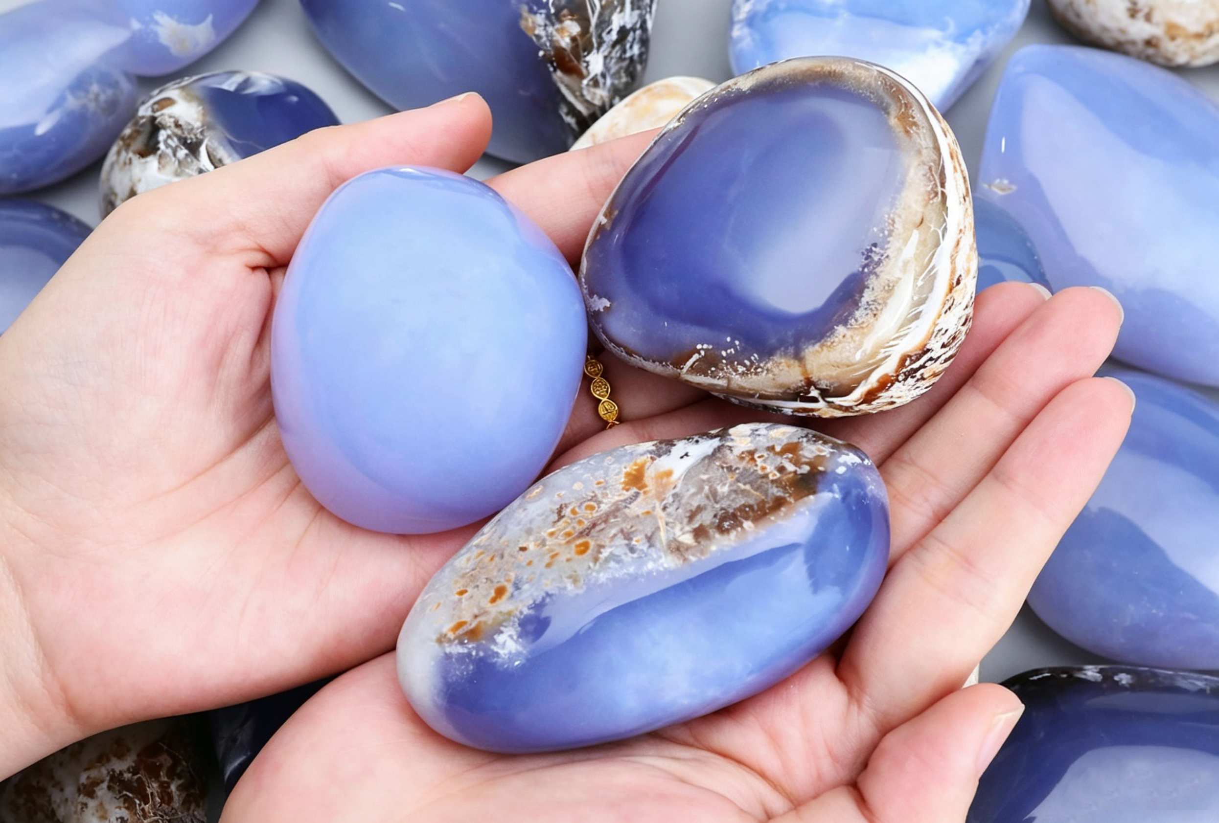 Feng Shui Carvings in Blue Chalcedony – A Steady B2B Category