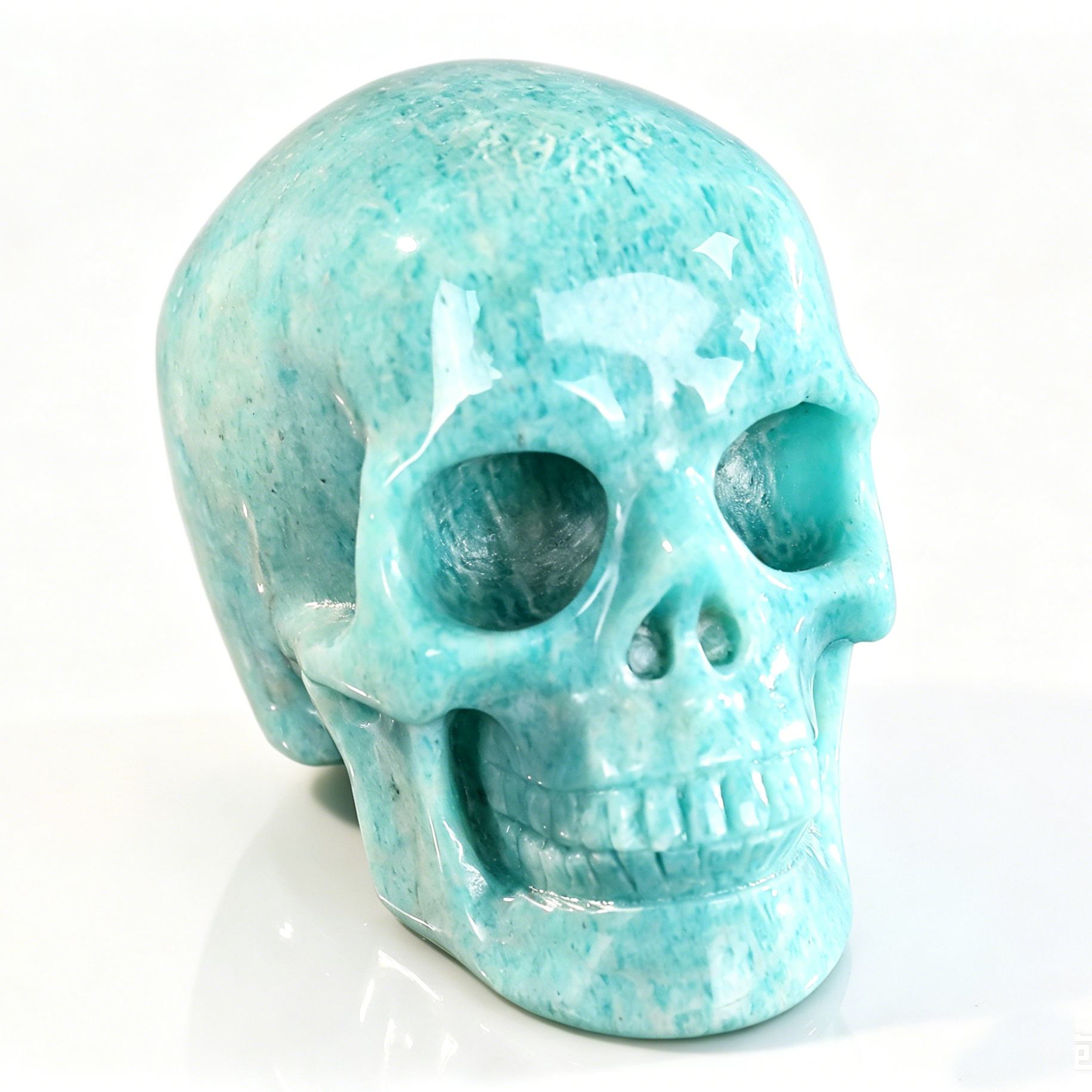 Calming Wellness Gemstone Human Skull