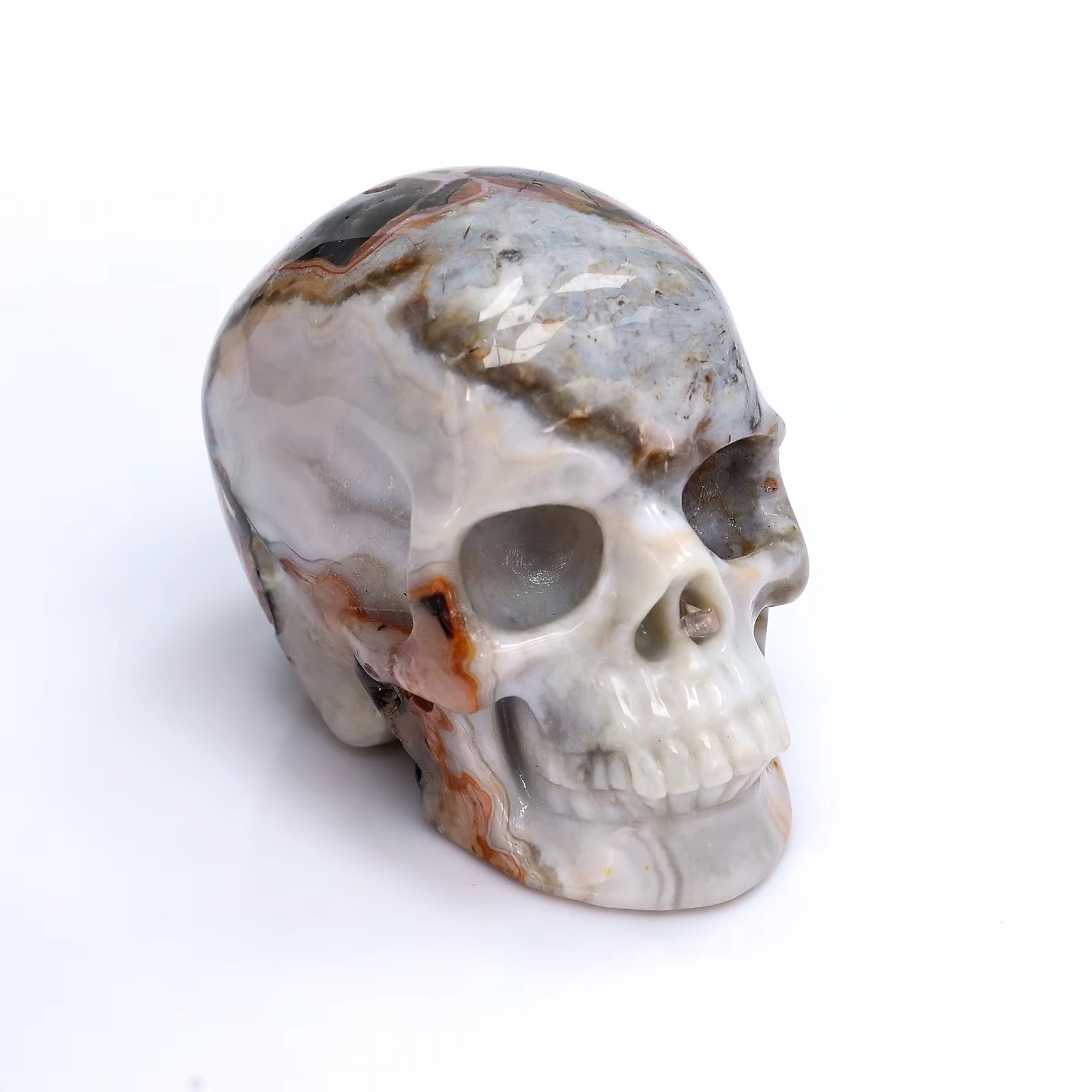 Wholesale Crazy Agate Human Skull